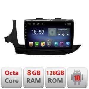 Navigatie Opel MOkka 2016- F-MOKKA2 Octa Core cu Android Radio Bluetooth Internet GPS WIFI DSP 8+128GB 4G KIT-Mokka2+EDT-E609