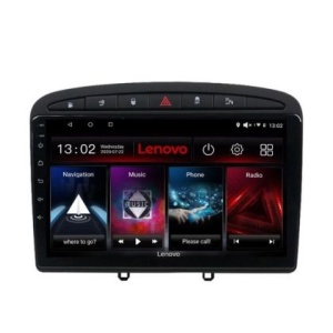 Navigatie Peugeot 308 Lenovo Kit-038 8 core QLED 2K 4+64 360 Android Waze USB Navigatie Internet Youtube Radio KIT-038+PRO-2K-9-4+64 - Img 2