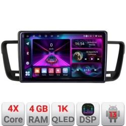 Navigatie Peugeot 508 A-5637 4+64 InCell Display 1K Android Waze USB Navigatie Internet Youtube Radio KIT-5637+EDT-E209-RK
