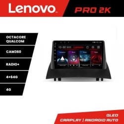 Navigatie Renault Megane 2 Lenovo Kit-098 8 core QLED 2K 4+64 360 Android Waze USB Navigatie Internet Youtube Radio KIT-098+PRO-2K-9-4+64