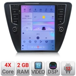Navigatie Skoda Octavia 3,Qled 9.7",,Quad core 2Gb RAM,32Gb Hdd,4G,DSP,Carplay,Bluetooth kit-tesla-279-+EDT-E220