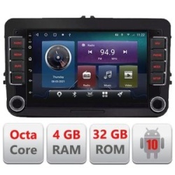 Navigatie VW Skoda Seat Ecran 7" 4+32GB 8Core Android radio gps Internet wifi 4G Carplay kit-vw-univers v1 kit-vw-universal+EDT-E407_v1