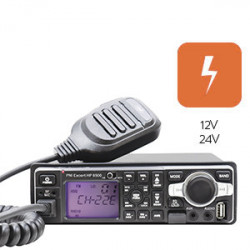 Statie radio CB si radio MP3 player PNI Escort HP 8500 ASQ si antena CB PNI Duplex 2000 CB-FM, 26-28MHz (CB), 87-108MHz (FM), cablu CB si cablu FM 5 m, 490 mm