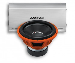 Pachet Subwoofer auto Avatar STU 1546 D2 + Amplificator Avatar ATU 3500.1