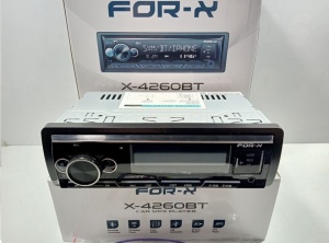 Player auto ForX X-4260BT, 1 DIN, 4x60W, RADIO BLUETOOTH MP3 USB SD LEDURI MULTICOLORE