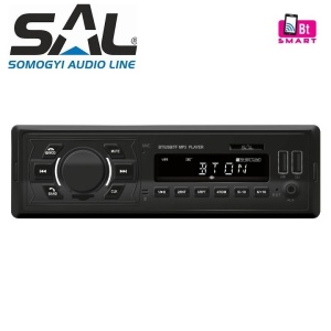 Radio MP3 Player auto inteligent SAL VB 2300, 4 x 45 W, 4 RCA, FM, BT, USB, MicroSD, AUX, aplicatie Android/iOS