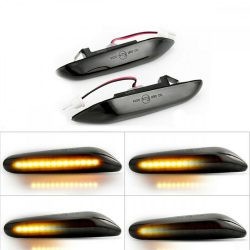 Set 2 Semnalizari Aripa LED Dinamice pentru BMW X1 E84, X3 E83, E60, E90, E91, E92, E93, E81, E82, E88 - BTLL-240D-1 Dynamic