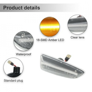 Set 2 Semnalizari Aripa LED Opel Astra J, K, Insignia B, Zafira C, Crossland X, Grandland X - BTLL-309