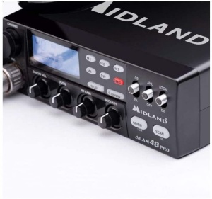 Stație radio CB Midland Alan 48 PRO, ASQ Digital, AM/FM, Noise Blanker, 12-24V - Img 8