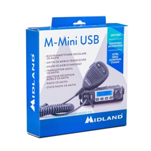 Stație radio CB Midland M-Mini USB, Squelch digital, 4W, 40 canale AM/FM, 12V - Img 2