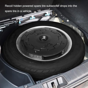 Subwoofer Auto Activ RECOIL RST11 Pentru Roată De Rezervă 11 inchi (280 mm) Putere 200W RMS 1000W Peak