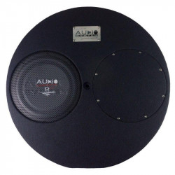 Subwoofer pasiv cu incinta 14L Audio-Systems SUBFRAME R10 FLAT EVO2, 300 watts, 4 ohm, 250 mm, 10", roata de rezerva