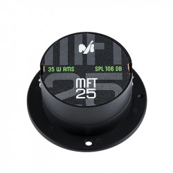 TWEETER AUTO DEAF BONCE MACHETE MFT-25 SET COMPONENTE, 42MM, 35W RMS, 4Ω, SET 2 TWEETERE