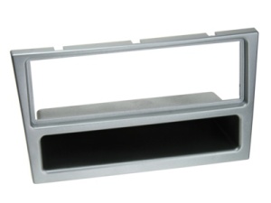 1-DIN ramă radio cu compartiment (Opel) crom mat, argintiu, negru