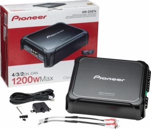 Amplificator auto stereo cu 4 canale 1200 W, PIONEER GM-DX874