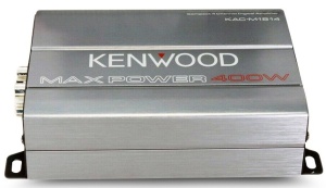Amplificator digital marin / sport auto Kenwood KAC-M1814 de putere maximă de 400 W, compact, cu 4 canale