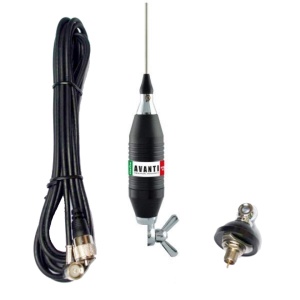 Antena Radio CB Avanti Volo DV, cu prindere fixa si cablu, 160cm