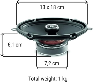 Difuzoare coaxiale FOCAL AUDITOR RCX-570 2 căi ovale 5 x 7inch 130 x 180 mm Putere 60 wați rms 120 wați max 4 ohmi