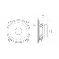 Difuzoare MTX TX250S Boxe separate cu 2 căi  Putere RMS: 55W