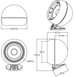 Difuzor Blaupunkt Globe - Legendara boxă auto cu boxă glob cu aspect retro