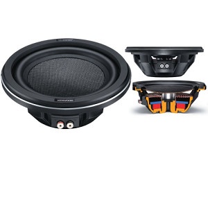 Difuzor de subwoofer KENWOOD KFC-WPS1000F SLIM DE 25CM, Putere 250W RMS,1000W MAX