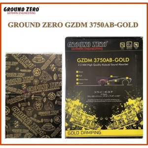 Insonorizant Auto Ground Zero GZDM 3750-AB Gold, Foaie 750 x 500 mm, grosime 2,2 mm