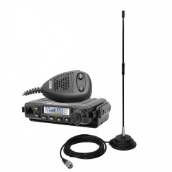 Kit statie radio CB CRT MILLENIUM + Antena PNI Extra 40