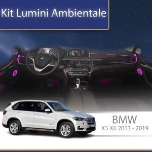 Lumini ambientale dedicate BMW X5 X6 (F15 F16) 2014-2019 set complet control telefon sau sistem original