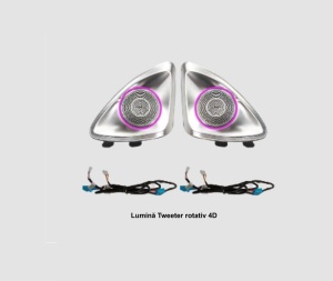 Lumini ambientale dedicate Mercedes-Benz E CLASS W213 2017-2023, RGB Acrilice 2 in 1 Statice cu efect RGB, Control din Aplicatie Bluetooth / Buton