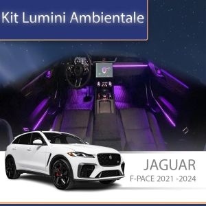 Lumini Ambientale Jaguar F-PACE 2021-2024 set complet control telefon sau sistem original AMB-JG-F-PACE-2021