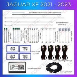 Lumini Ambientale Jaguar XF 2021-2023 set complet control telefon sau sistem original AMB-JG-XF-2021 - Img 2