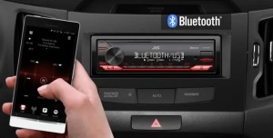 Media Player Auto JVC KD-X282BT, 4 X 50W, Bluetooth, USB, Radio FM, Panou Frontal Detașabil Conectare multipla 2 Telefoane
