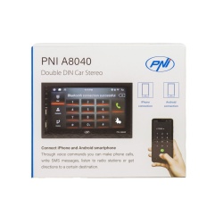 Navigatie 2DIN Universala PNI A8040 cu Android 13, 2GB DDR3/ROM 32GB, Multimedia player auto cu ecran 7 inch, CarPlay, Android Auto, 2 x USB, BT