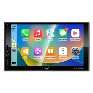 Navigatie 2DIN Universala PNI A8060 cu Android 13, 4 + 64GB, Multimedia player auto cu ecran 7 inch, CarPlay, Android Auto Wireless, 2 x USB, Carkit Bluetooth, Cooler Racire Integrat