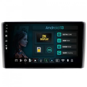Navigatie 2K Iveco Daily (2006-2014), 4GB RAM, Android, Octacore, Slot Sim 4G, DSP, GPS, Wi-FI, Carplay, Android Auto, USB, Bluetooth, Waze, Touchscreen, 9.5 Inch