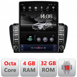 NAVIGAȚIE ANDROID 10 DEDICATA SEAT IBIZA 2008-2014 ECRAN CAPACITIV TIP TESLA 9,7" PROCESOR OCTACORE 4GB RAM 32GB MEMORIE INTERNA DVR CARKIT BLUETOOTH MIRROR LINK MODEL TESLA KIT-246+EDT-E709