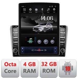 NAVIGAȚIE ANDROID 10 DEDICATA TOYOTA AVENSIS 2003-2008, ECRAN CAPACITIV TIP TESLA 9,7" PROCESOR OCTACORE 4GB RAM 32GB MEMORIE INTERNA DVR CARKIT BLUETOOTH MIRROR LINK MODEL TESLA KIT-avensis03+EDT-E709