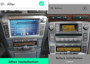 NAVIGATIE ANDROID 13 DEDICATA TOYOTA AVENSIS T25 2002-2008 ECRAN QLED 7" SIM 4G WIFI PROCESOR OCTA CORE 6GB RAM 64GB MEMORIE INTERNA SUNET DSP DVR CARKIT BLUETOOTH CARPLAY ANDROID AUTO WIRELESS GPS WAZE MODEL PREMIUM OEM LOOK