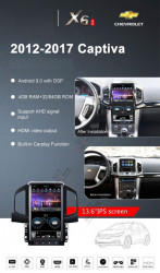 NAVIGATIE ANDROID DEDICATA CHEVROLET CAPTIVA FACELIFT 2011-2018 ECRAN 13.6'' TESLA STYLE PROCESOR PX6 SIXCORE 4GB RAM 32GB DVR GPS WAZE MODEL PREMIUM WITSON TZ1803X