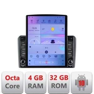 Navigatie Audi A3 8P G-049 ecran tip TESLA 9.7" cu Android Radio Bluetooth Internet GPS WIFI 4+32GB DSP 4G Octa Core KIT-049+EDT-E709