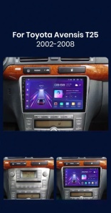 Navigatie auto dedicata Toyota Avensis 2002-2008, Android 12, 2GB RAM 32GB, google maps, youtube, wifi, waze, bluetooth