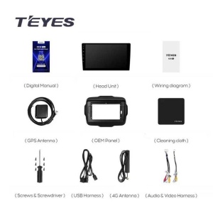 Navigatie Auto Teyes CC3 2K Jeep Renegade 2014-2018 4+64GB 9.5" QLED Octa-core 2Ghz, Android 4G Bluetooth 5.1 DSP - Img 8