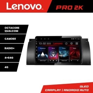 Navigatie BMW E39, Bmw Seria 7 E38 si Bmw X5 E53 Lenovo Kit-082 8 core QLED 2K 4+64 360 Android Waze USB Navigatie Internet Youtube Radio KIT-082+PRO-2K-9-4+64