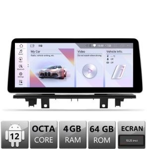 Navigatie BMW X1 F48 2016-2019 cu ecran EVO Android ecran 10.25" 4+64 4G BT bm-25 12.3"+EVO-10.25-4+64