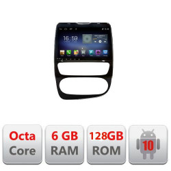 NAVIGATIE CARPAD ANDROID 10 DEDICATA RENAULT CLIO 4, ECRAN CAPACITIV OCTACORE 6GB RAM 128GB ROM DVR CARKIT BLUETOOTH MIRROR LINK MODEL LENOVO KIT-468+EDT-E610