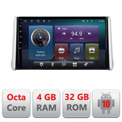 NAVIGATIE CARPAD ANDROID 10 DEDICATA TOYOTA RAV4 2018- ECRAN 9" CAPACITIV INTERNET 3G WIFI PROCESOR CORTEX A9 OCTA CORE 4G RAM 32GB 1,6 GHZ DVR CARKIT BLUETOOTH MIRROR LINK MODEL KIT-RAV4+EDT-E409