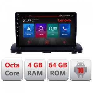 NAVIGATIE CARPAD ANDROID 10 DEDICATA VOLVO XC 90 2003-2014 ECRAN CAPACITIV OCTACORE 4GB RAM 64 GB ROM DVR CARKIT BLUETOOTH MIRROR LINK MODEL LENOVO KIT-173+EDT-E509-PRO