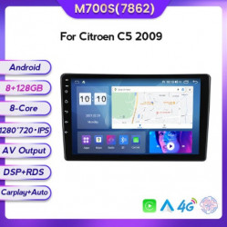 NAVIGATIE CARPAD ANDROID 11 DEDICATA CITROEN C5 III 2008-2017 ECRAN IPS 10" INTERNET WIFI SIM 4G PROCESOR OCTA CORE 8GB RAM 128GB SSD SUNET DSP DVR CARKIT BLUETOOTH CARPLAY ANDROID AUTO COOLER RACIRE MODEL KIT-C5+EDT-M700