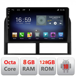 NAVIGATIE CARPAD ANDROID DEDICATA JEEP GRAND CHEROKEE II 1999-2004 ECRAN IPS LED 9" Full HD SIM 4G PROCESOR OCTACORE 8 + 128GB SSD CARKIT BLUETOOTH CARPLAY ANDROID AUTO WIRELESS GPS WAZE MODEL KIT-CHEROKEE-OLD+EDT-E609