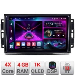 Navigatie Chrysler Jeep A-202 4+64 InCell Display 1K Android Waze USBNavigatie Internet Youtube Radio V2 KIT-202+EDT-E210-RK_v2